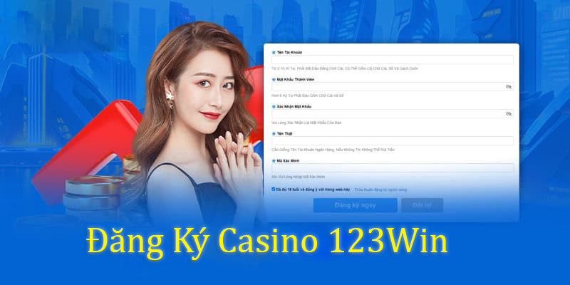 Giao diện Đăng Ký Casino 123Win